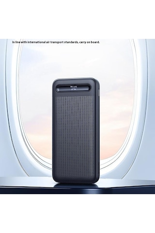 Tongxida Mcdodo Mc-4420 10.000mah Küçük Güç Bankası Dijital Ekranlı Harici Şarj Cihazı Siyah Siyah