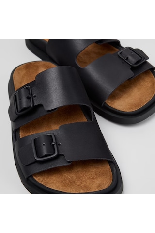 Terlik Kadın K201881-001 Camper Lluc Sandal Black Siyah