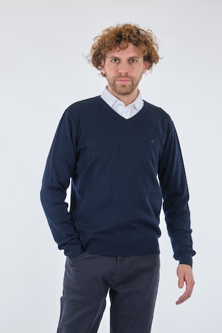 De Blasıo V Yaka Uzun Kollu Lacivert Erkek Kazak 222340020 001