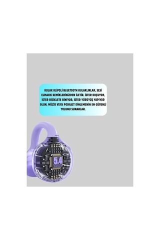 Yxg10 Açık Kulak Bluetooth Kulaklık Klipsli, Güvenli Spor Tasarım,