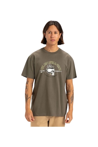 Quıksılver Quiksilver Skull Lines Erkek Yeşil Tişört 15484 Haki