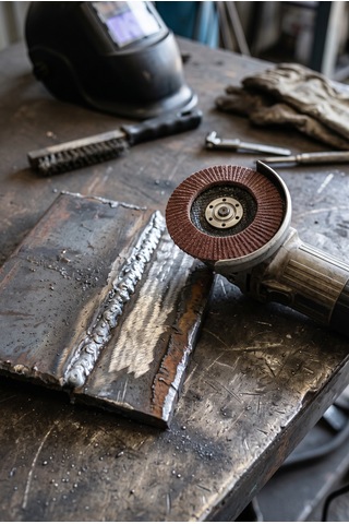 115 Mm Flap Zımpara Diski 120 Kum 3 Adet Açılı Metal Taşlama Ucu