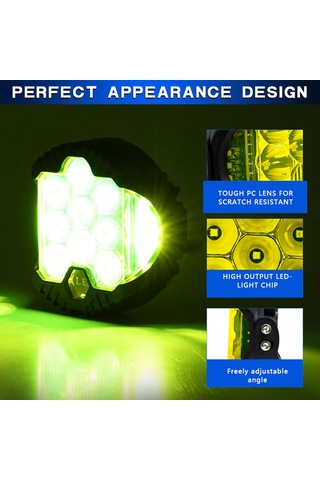 Xiyyadms 3" Çok Amaçlı Led Araç Işığı - 15000lm Parlaklık, Ip67 Su Geçirmez, 9-30v Geniş Voltaj