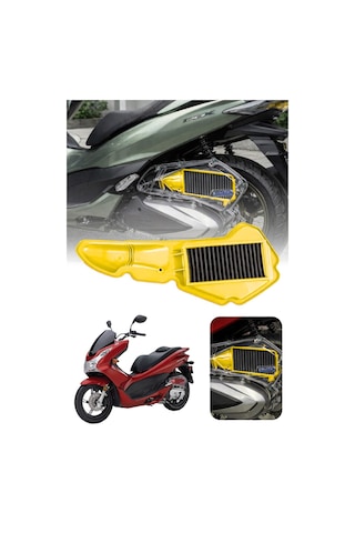 Honda Pcx Uyumlu Sarı Temizlenebilir Performans Hava Filtresi 2021-2026