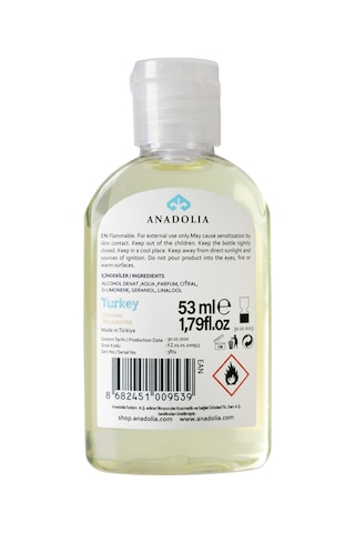 Anadolia Limon Kokulu 80 Cep Boy Kolonya 53 ML