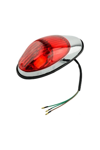 Yifomall Honda Shadow İçin Parlak Kırmızı Arka Fren Ve Stop Lambası - 12v Motosiklet Aydınlatma