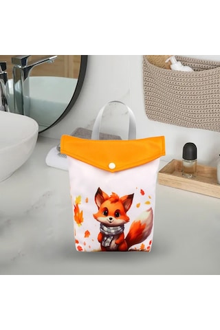 Dolıty Bebek Bezi Çantası Taşınabilir Seyahat Tilki-25x30cm 0 Numara Çok Renkli