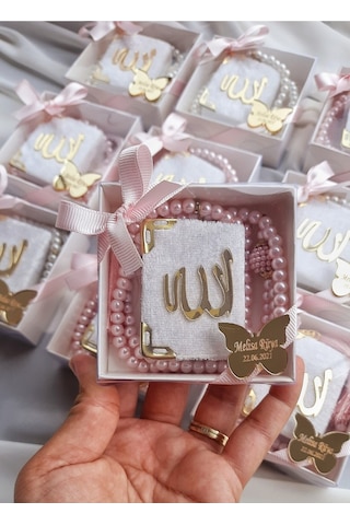 Mini Kuran Tesbih 20 Adet Hediye Söz Nişan Sünnet Haç Hediyesi