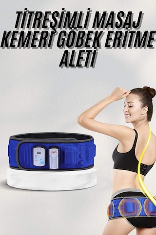 Göbek Eritme Kemeri 5 Motorlu Göbek Eritme Aleti İncelme Korsesi Eritme Zayıflama Siyah