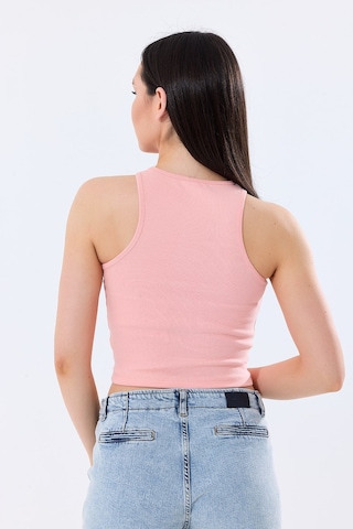 5'li Kadın Pamuklu Likralı Ribana Fitilli Crop Atlet Tişört 27120 Bej