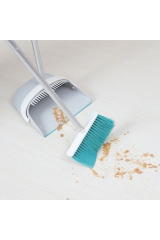 Ikea Katlanır Faraş ve Süpürge Turkuaz Gri