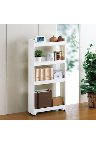 Motek SR-04 Slim Organizer 4 Katlı Raf  Beyaz