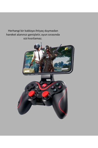 Northcity Kablosuz Bluetooth Gamepad - Tek Cihaz Destekli, Ergonomik Oyun Kumandası