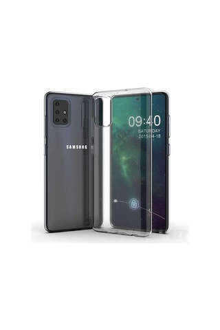 Samsung Uyumlu Galaxy A71 Kılıf Zore Süper Silikon Kapak Renksiz