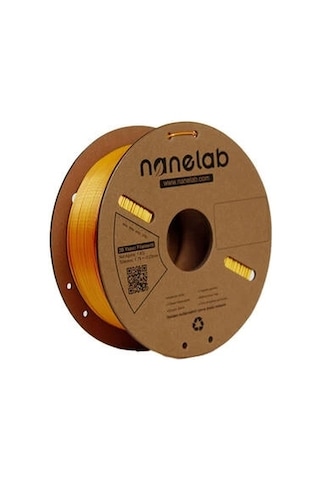 Nanelab Çift Renkli Silk Pla Filament - Altın-kırmızı - 1.75mm - 1kg