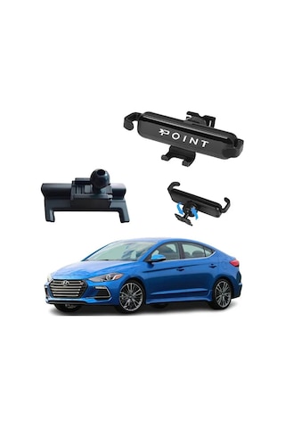 Hyundai Elantra Araca Özel Cep Telefonu Tutacağı Robotik Oynar Başlıklı 2016-2018 Arası Profesyonel Siyah