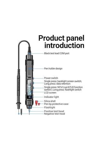 Sandwich Türkçe Optimize Edilmiş Ürün Başlığı: A3005 40 Megohm Yanayı Önleyici Yüksek Hassasiyetli Dijital Evrensel Ölçer Stan Diğer