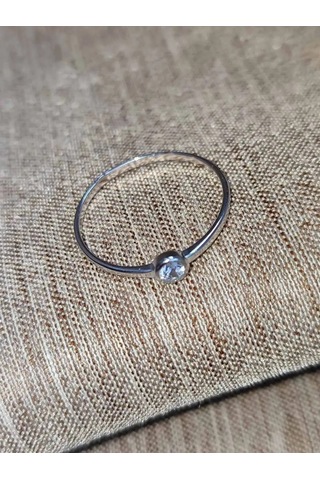 Sılver Whale Taşlı 925 Ayar Gümüş Yüzük 43018949 Gri