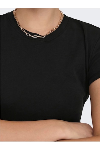 Only Onlelına S/s O-neck Short Top Jrs Noos Kadın Siyah Bluz - 15320229 Siyah