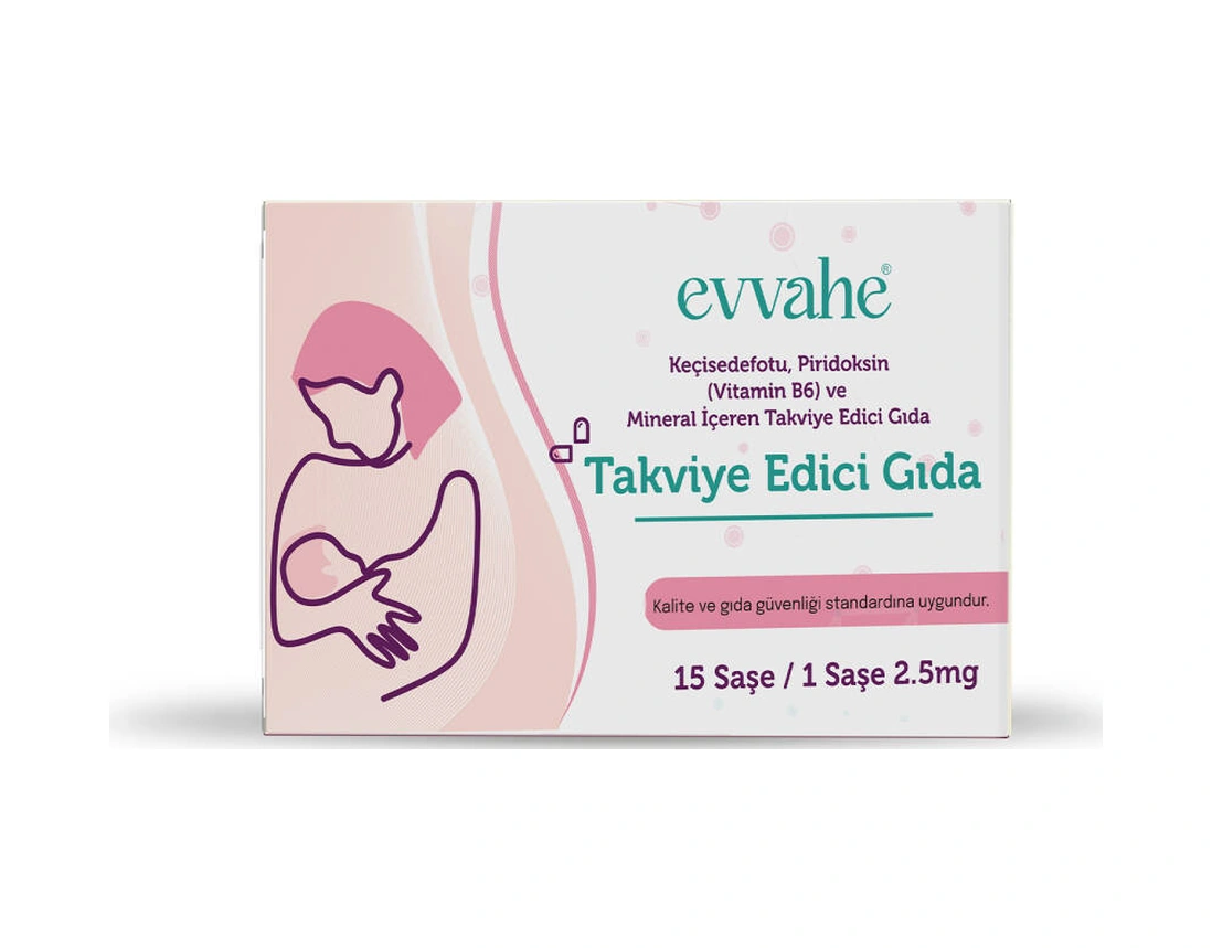 Keçisedefotu, Piridoksin Vitamin B6 Ve Mineral İçeren Takviye Edici Gıda 15 Saşe 1 Saşe 2.5mg