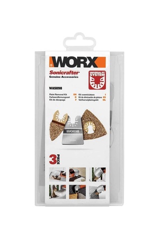 Worx Wa5098 3 Parça Universal Harç Zımparası Ve Raspalama Aksesuar Seti