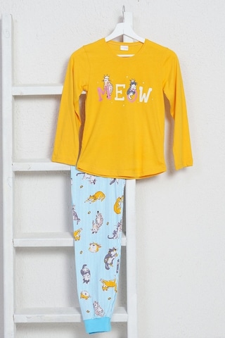 Vienetta Genç Kız O Yaka Süprem Penye Pijama Takım 9581,7-14 Yaş (452961309)