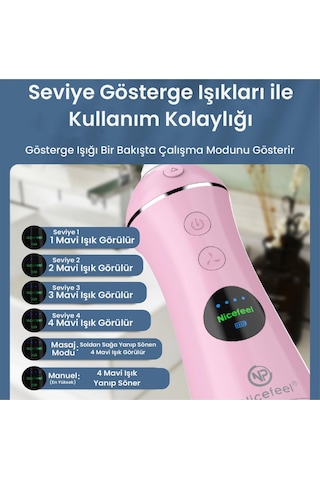 NPO Nicefeel FC1596 Taşınabilir Şarjlı Masajlı Diş Teli/ Protez Bakım Profesyonel Ağız Duşu