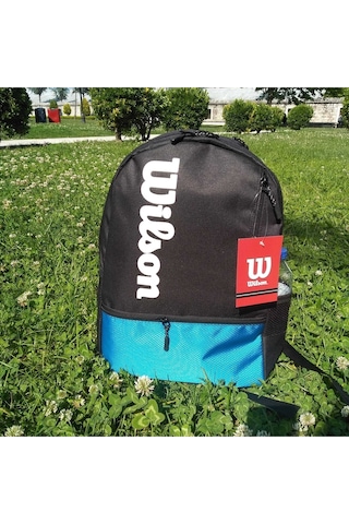 Shopiolog Wilson Mavi Sırt Çantası Unisex Çift Gözlü Çanta Mavi