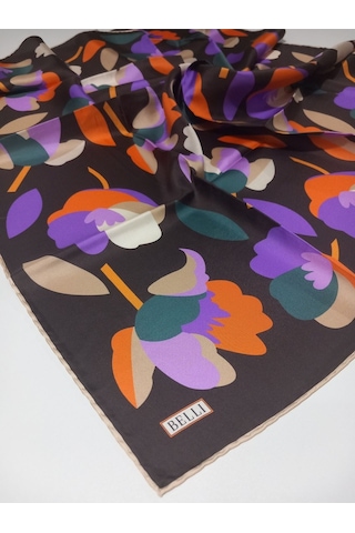 BELLİ Luxury Twill Ipek Eşarp 4040 Çok Renkli