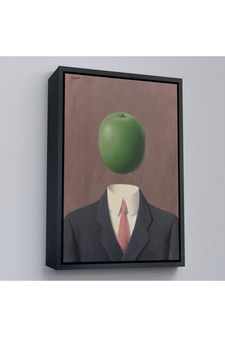 Çerçeveli Rene Magritte - Soyut Sabit Fikir Tablosu-7343