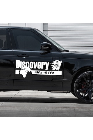 60 X 24 cm - Discovery Dakar Araba sticker. Sağ Sol Set