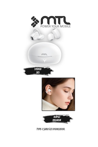 Ows Klipsli Kablosuz Bt V5.4 + Edr + Anc Kulak Üstü Premium Sporcu Kulaklığı Mt930