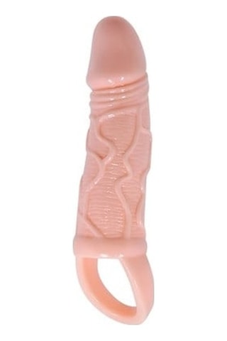 Zaga Oyun 3 CM Dolgu Uzatmalı Titreşimli Penis Kılıfı Prezervatif Vibratör