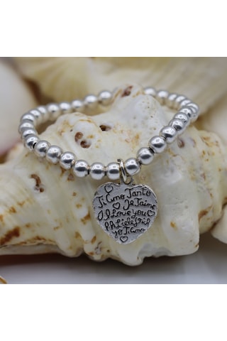 Primerocollection Gümüş Kaplama Bileklik N11.67949 Gri