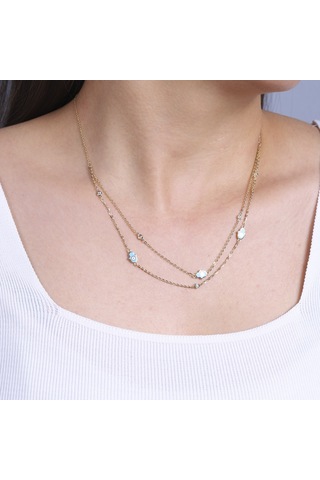 14 Ayar Sarı Altın Fatma Ana Eli Figürlü Kolye