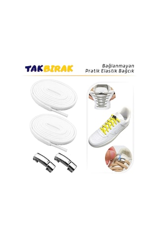 Mawrond Metal Mıknatıslı Akıllı Elastik Bağcık, Kilitle, Beyaz