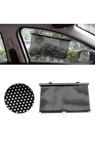 Sunup Sn-22132 Araç İçi Otomatik Geri Sarımlı Katlanabilir Gözenekli Güneşlik 40x125cm