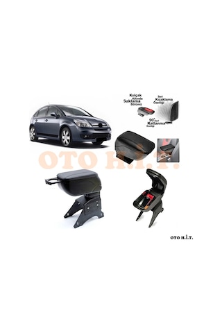 Citroen C4 04-10 Uyumlu Kol Dayama Ve Kolçak Sürgülü