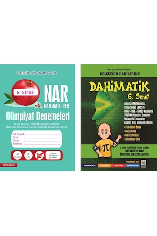 Altın Nokta Yayınları 6. Sınıf Matematik Olimpiyatlarına Hazırlık Seti 2 Kitap
