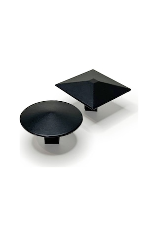 Yuvarlak Düğme Kulp Alüminyum Metal Lüks Modern Mobilya Çekmece Mutfak Dolabı Kulpu Siyah Siyah