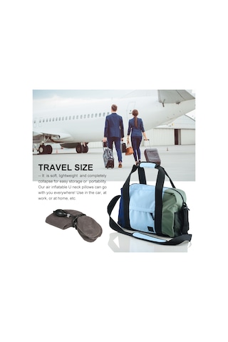 Tenfowee Gri 3 Katlı Manuel Şişirilebilir Boyun Traksiyonu - Evde Kullanıma Uygun Omuz Ve Boyun Akne Masajı, Toplu Tutturucu Fonksiyonlu Boyun Yastığı Kahverengi