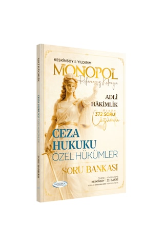 Hakimlik Ceza Hukuku Özel Hukuku Soru Bankası 22. Baskı Monopol Yayınları