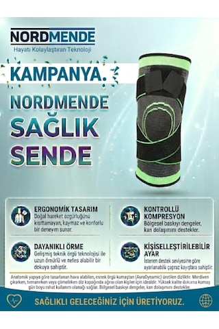 Zenvia Örgü Dizlik Kontrollü Kompresyonlu Diz Tamamlayıcı Znv2026