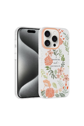 Apple iPhone Uyumlu 14 Pro Max Kılıf Kamera Korumalı Desenli Zore Klip Kapak - Beautiful -