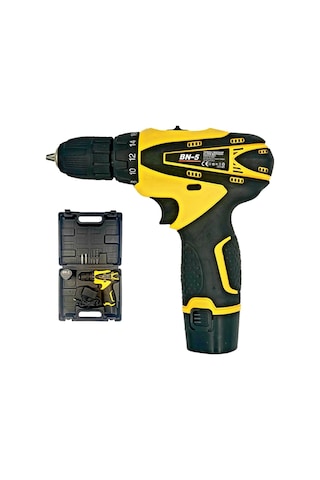 Banco BN-5 F136 12V 1.5 Ah Li-ion Çift Akülü Darbesiz Matkap Vidalama Sarı