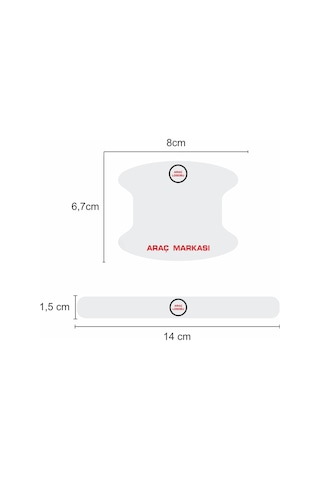 Hyundai Marka Uvbaskılı Kapı Kolu Koruma Folyoseti Çizik Önleyici