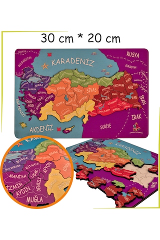 Kabartmalı Türkiye Haritası