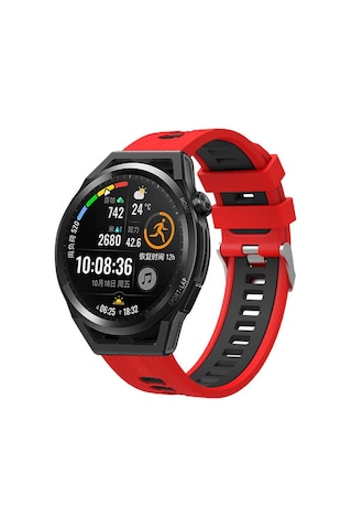 Galaxy Watch Active 2 44mm Krd-55 Uyumlu Frm Kordon Beyaz-siyah