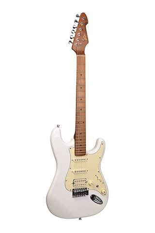 Peavey Raptor Lightning Bolt St Hss Stratocaster Elektro Gitar Olympic White