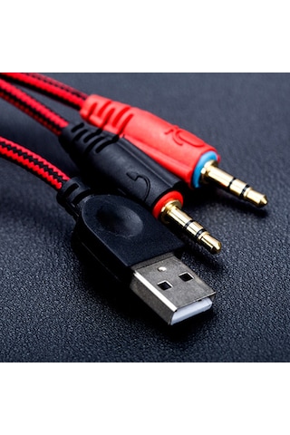 Reedark "profesyonel Oyun Kulaklığı - Gürültü Önleyici Mikrofon, Rgb Aydınlatma, 40mm Ses Ünitesi, Usb+3.5mm Bağlantı"